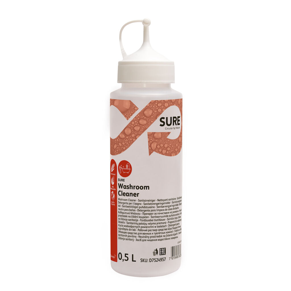 Appliceringsflaska till SURE Washroom Cleaner 6x1st - 500 ml
